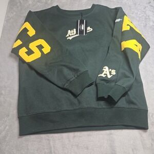 Pro Standard Womens Oakland Athletics Size Medium Hoodie Embroidered Patch New